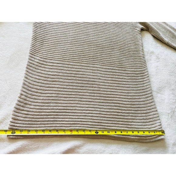 J Jill Womens Knit Silk Wool Blend Long Sleeve Boat Neck Beige Sweater Sz XL - Picture 12 of 16